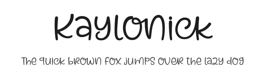 Kaylonick by 7NTypes — Script Handwritten Font