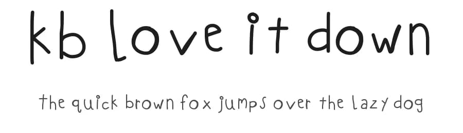 KB Love it down by Khrys Kreations — Script Handwritten Font