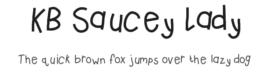 KB Saucey Lady by Khrys Kreations — Script Handwritten Font