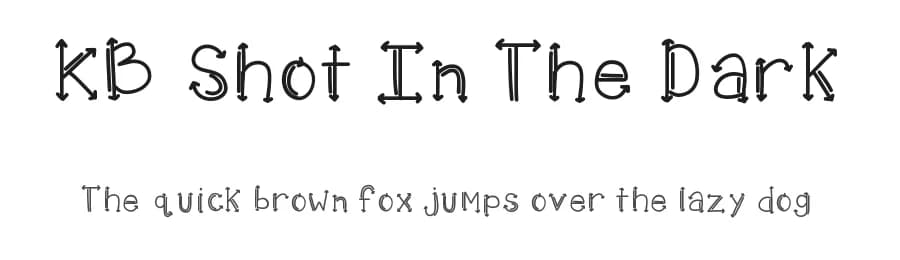 KB Shot In The Dark by Khrys Kreations — Script Handwritten Font