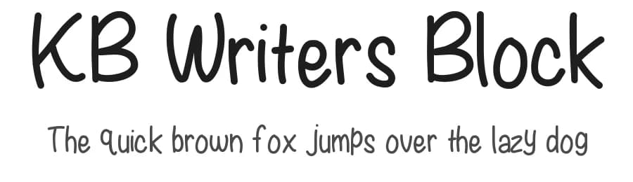 KB Writers Block by Khrys Kreations — Script Handwritten Font
