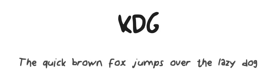 KDG by KingDGaming β Script Handwritten Font
