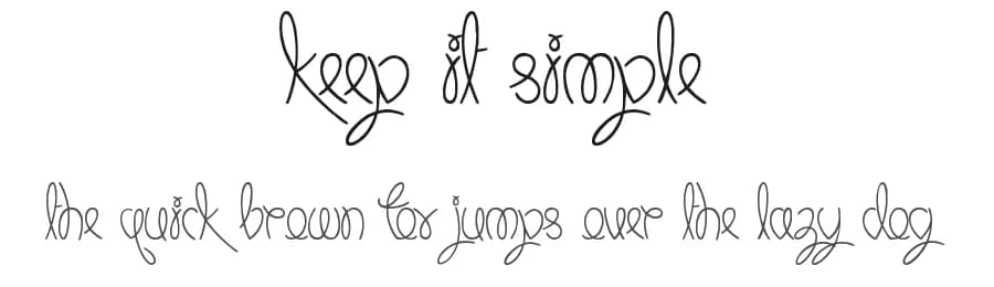 Keep It Simple by JSH creates — Script Handwritten Font