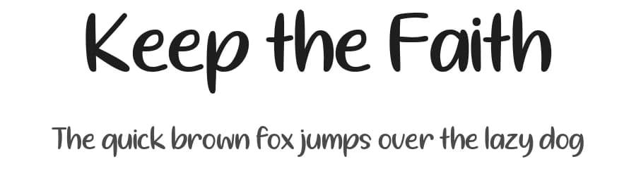 Keep the Faith by Misti's Fonts — Script Handwritten Font