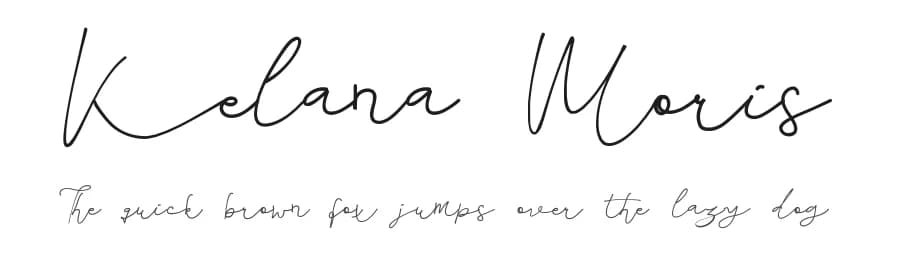 Kelana Moris by Edric Studio — Script Handwritten Font
