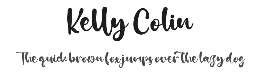 Kelly Colin by Vztype Studio — Script Handwritten Font