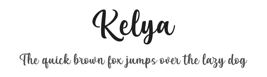 Kelya by 7NTypes — Script Handwritten Font