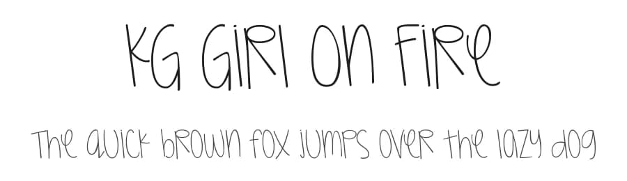KG Girl On Fire by Kimberly Geswein — Script Handwritten Font