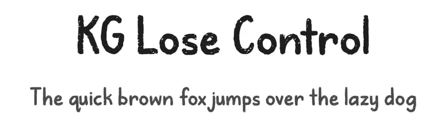 KG Lose Control by Kimberly Geswein — Script Handwritten Font