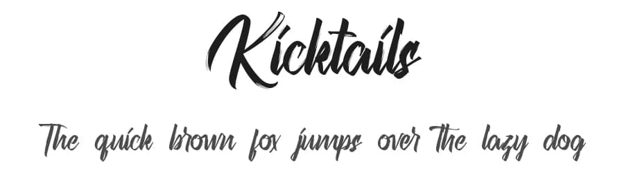 Kicktails by RaisProject — Script Handwritten Font