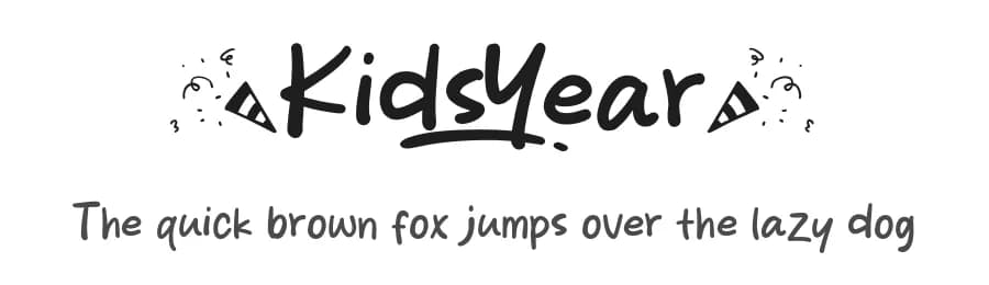 Kids Year by Khurasan — Script Handwritten Font