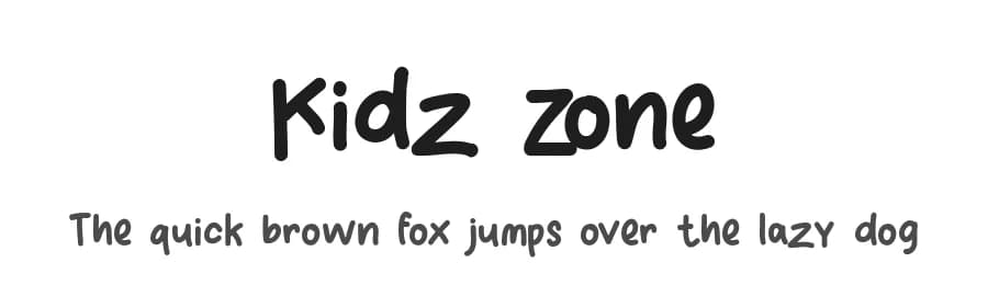 Kidz Zone by Almaz Studio — Script Handwritten Font