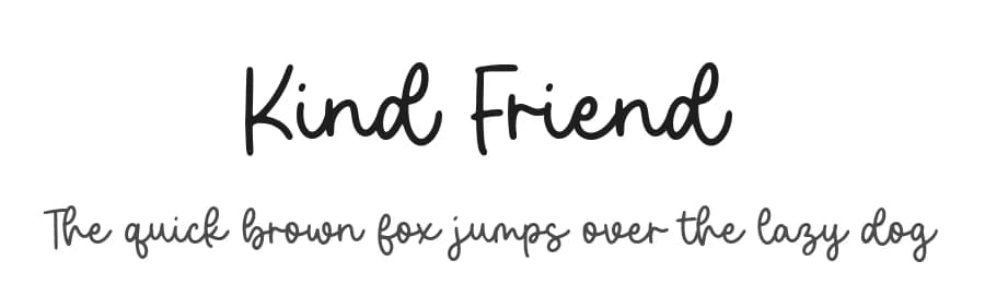 Kind Friend by Letterative Studio — Script Handwritten Font
