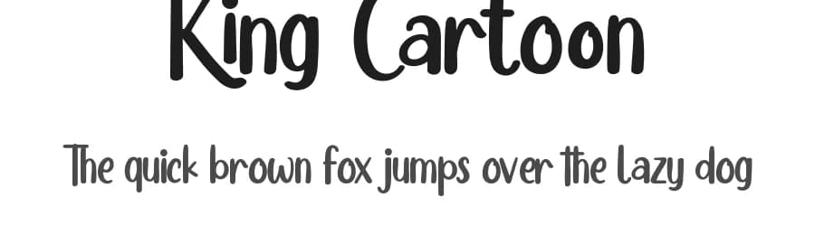 King Cartoon by VinType — Script Handwritten Font