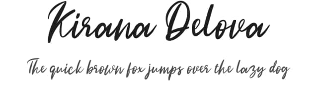 Kirana Delova by Java Pep — Script Handwritten Font