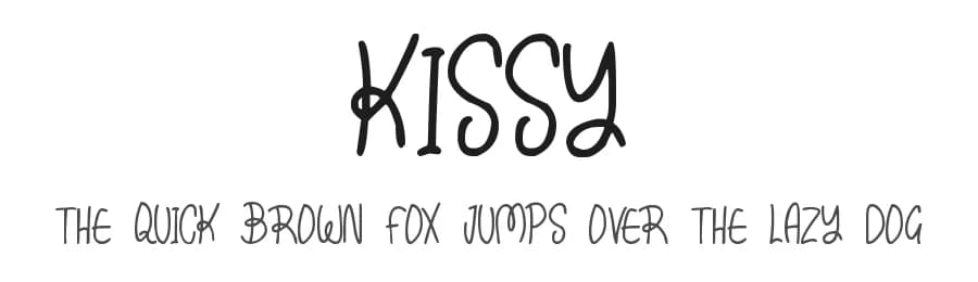 Kissy by Hawtpixel — Script Handwritten Font