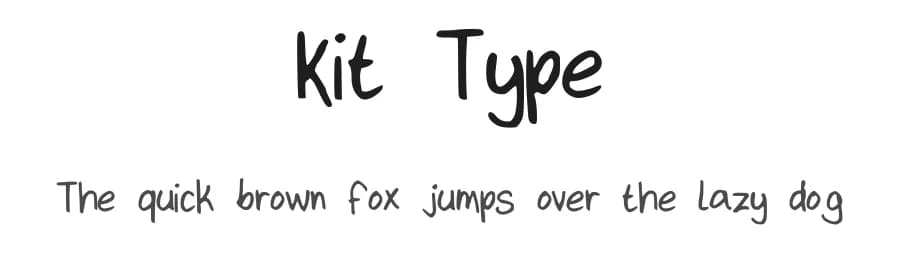 Kit Type by Kenneth Lamug — Script Handwritten Font