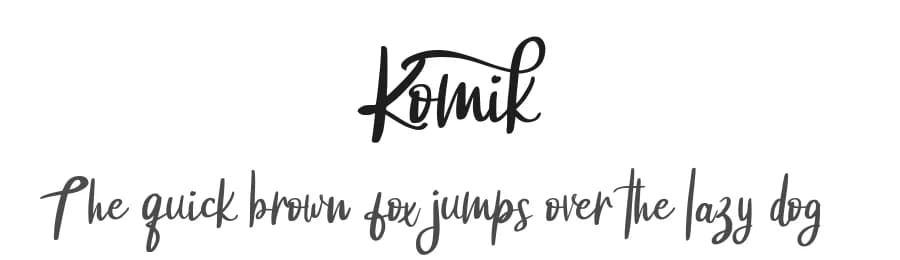 Komik by Riki — Script Handwritten Font