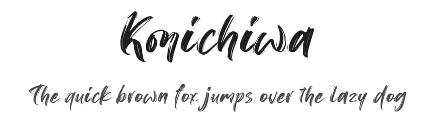 Konichiwa by Motokiwo — Script Handwritten Font