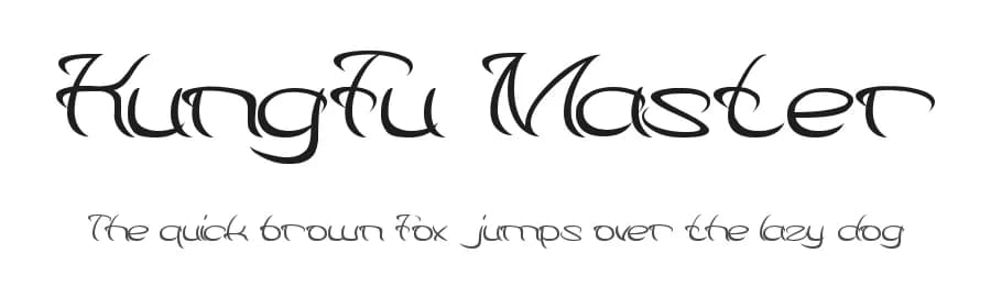 Kungfu Master by weknow — Script Handwritten Font
