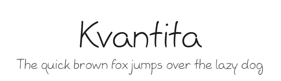Kvantita by VΓt ΔondΓ‘k β Script Handwritten Font