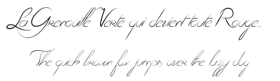 La Grenouille Verte qui devient toute Rouge... by Maelle.K | Thomas Boucherie — Script Handwritten Font