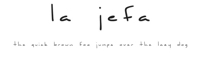 La Jefa by Lauren Ashpole — Script Handwritten Font