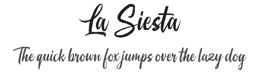La Siesta by Octotype | Thomas Boucherie — Script Handwritten Font