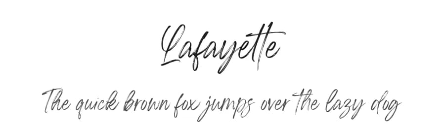 Lafayette by Din Studio — Script Handwritten Font