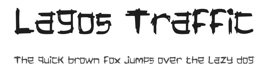 Lagos Traffic by Ohab Tbj β Script Handwritten Font