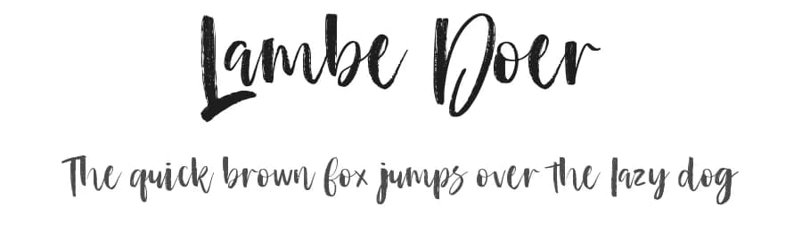 Lambe Doer by lyanatha — Script Handwritten Font