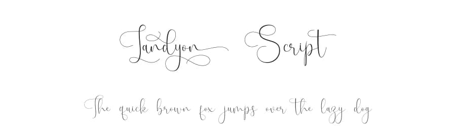Landyon Script by Fridaytype β Script Handwritten Font