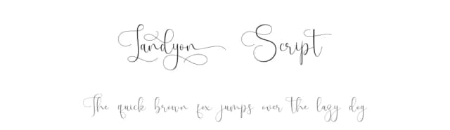Landyon Script by Fridaytype — Script Handwritten Font
