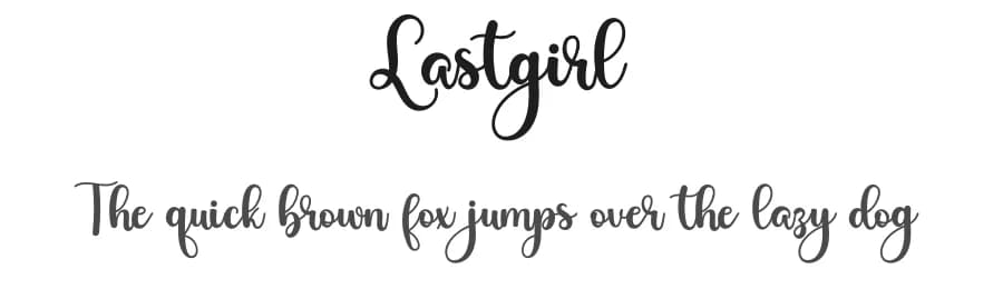 Lastgirl by Airotype — Script Handwritten Font