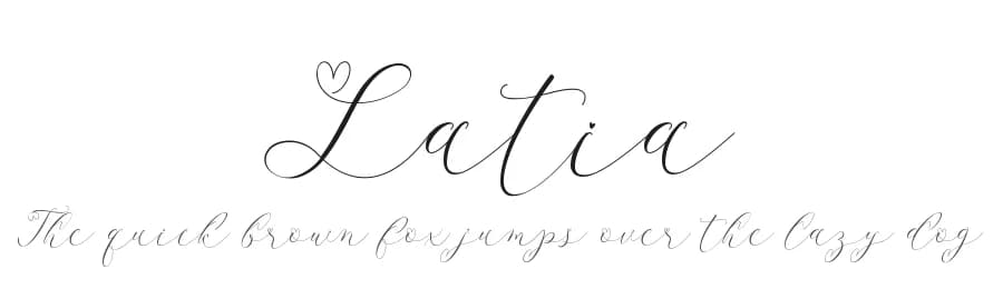 Latia by Fanastudio — Script Handwritten Font