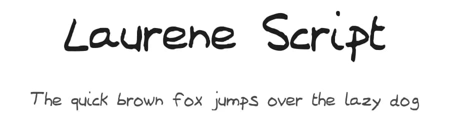 Laurene Script by Laurene β Script Handwritten Font