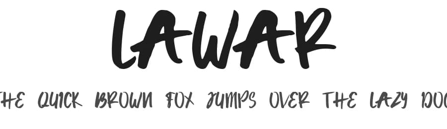 Lawar by Nariswari Creative — Script Handwritten Font