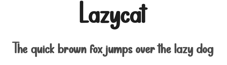 Lazycat by Scratchones — Script Handwritten Font