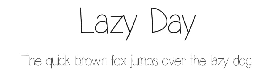 Lazy Day by Vanessa Bays — Script Handwritten Font