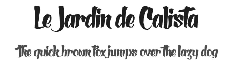Le Jardin de Calista by Maelle.K | Thomas Boucherie — Script Handwritten Font