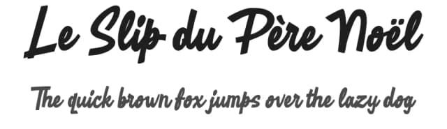 Le Slip du Père Noël by Octotype | Thomas Boucherie — Script Handwritten Font