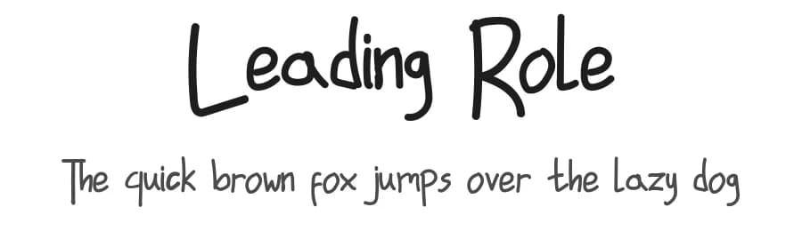 Leading Role by Edric Studio — Script Handwritten Font