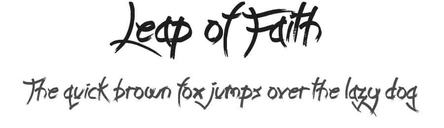 Leap of Faith by JSH creates — Script Handwritten Font