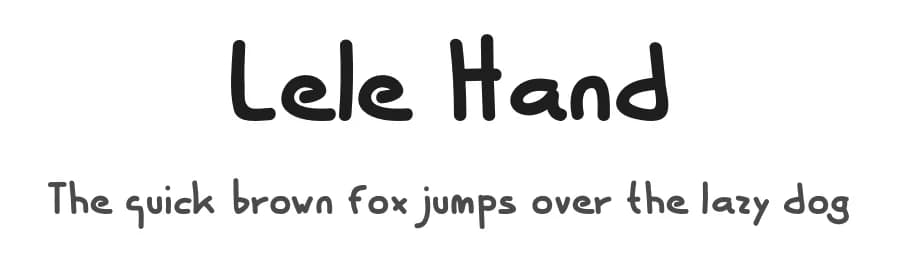 Lele Hand by emasdp — Script Handwritten Font