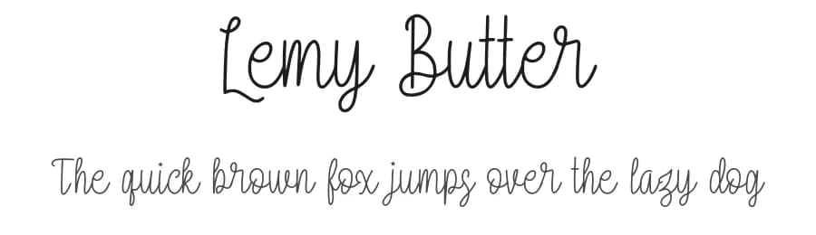 Lemy Butter by Forberas Club — Script Handwritten Font