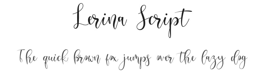 Lerina Script by Raz Greas — Script Handwritten Font