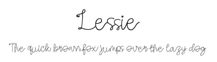 Lessie by Dhabee Studio — Script Handwritten Font