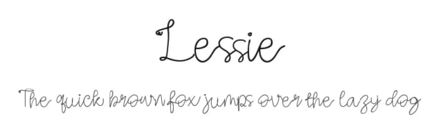 Lessie by Dhabee Studio — Script Handwritten Font