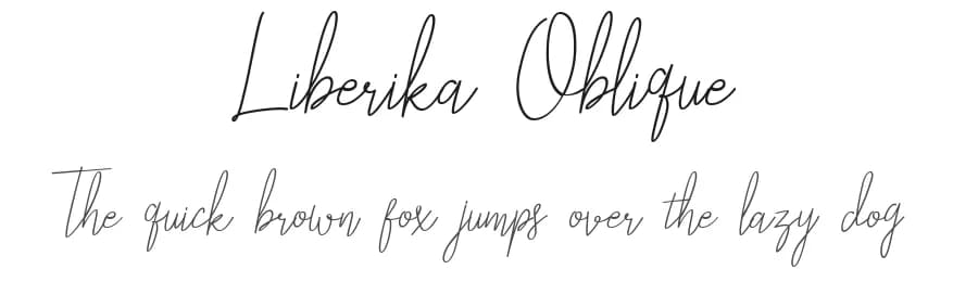 Liberika Oblique by Tezar Tantular — Script Handwritten Font