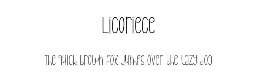 Licoriece by Alpaprana Studio — Script Handwritten Font